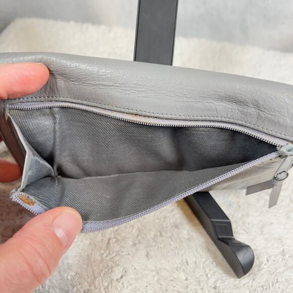 Mundi Big Fat Wallet Genuine Leather Checkbook Card Slots Divided Zipper Snap - Picture 5 of 14